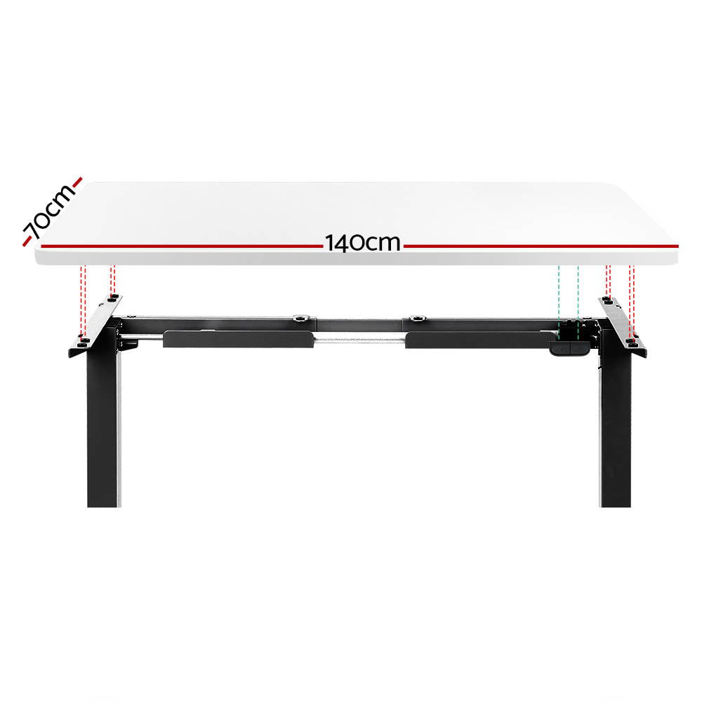 Standing Desk Motorised White 140CM