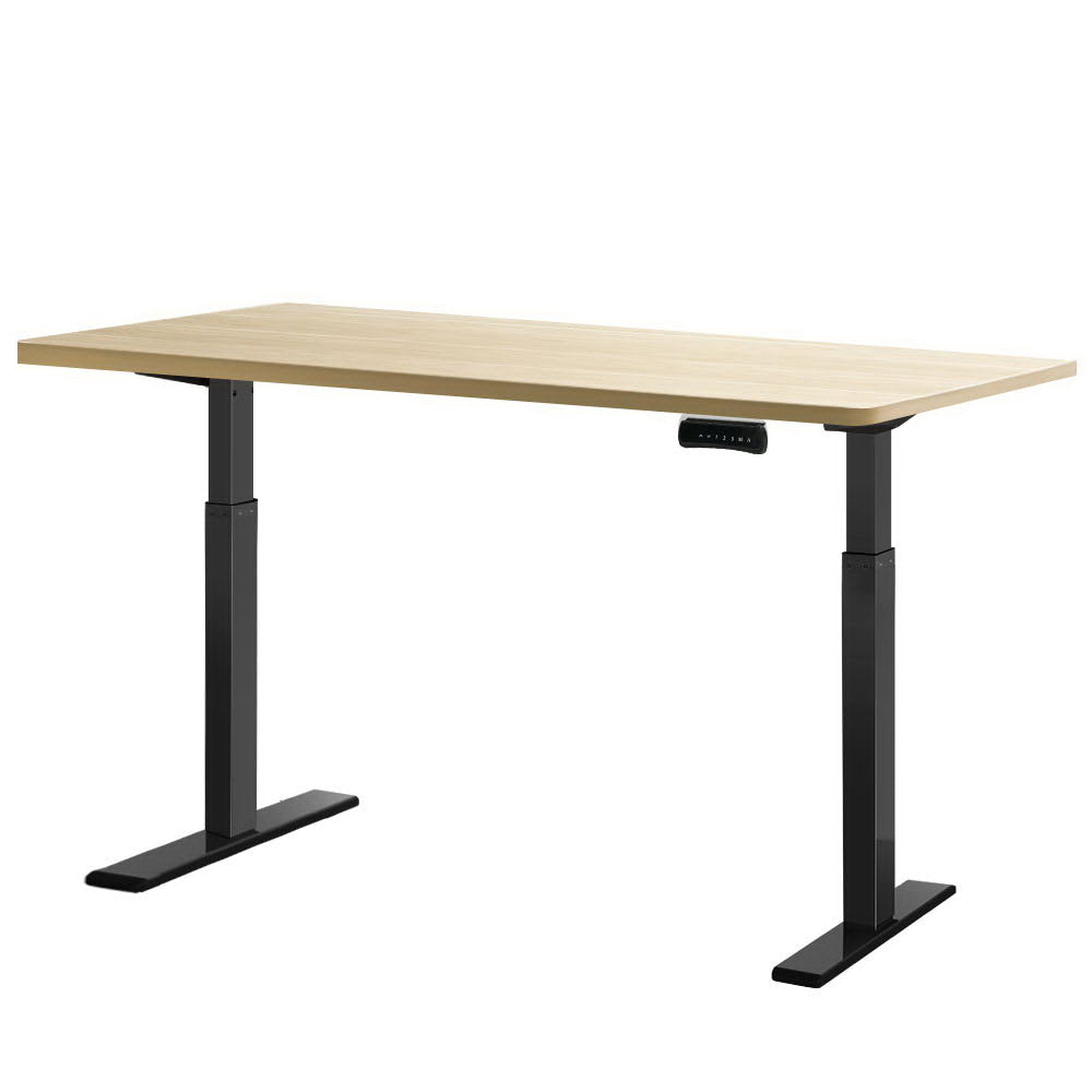 Standing Desk Motorised Dual Motor White Oak 120CM