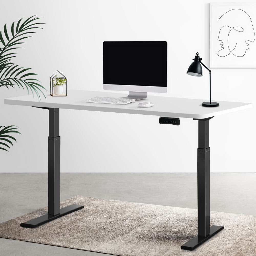 Standing Desk Motorised Dual Motor White 120CM