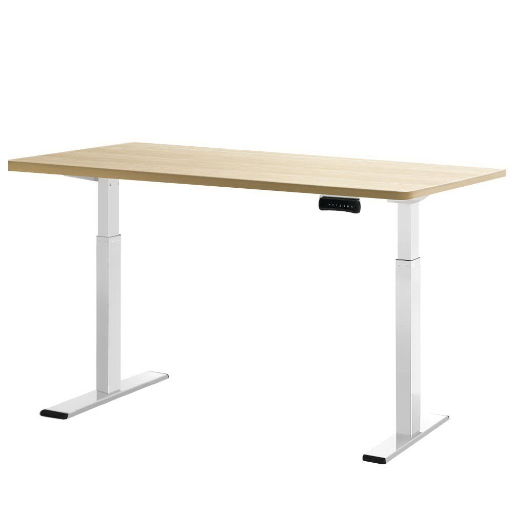 Standing Desk Motorised Dual Motor 120CM White Oak