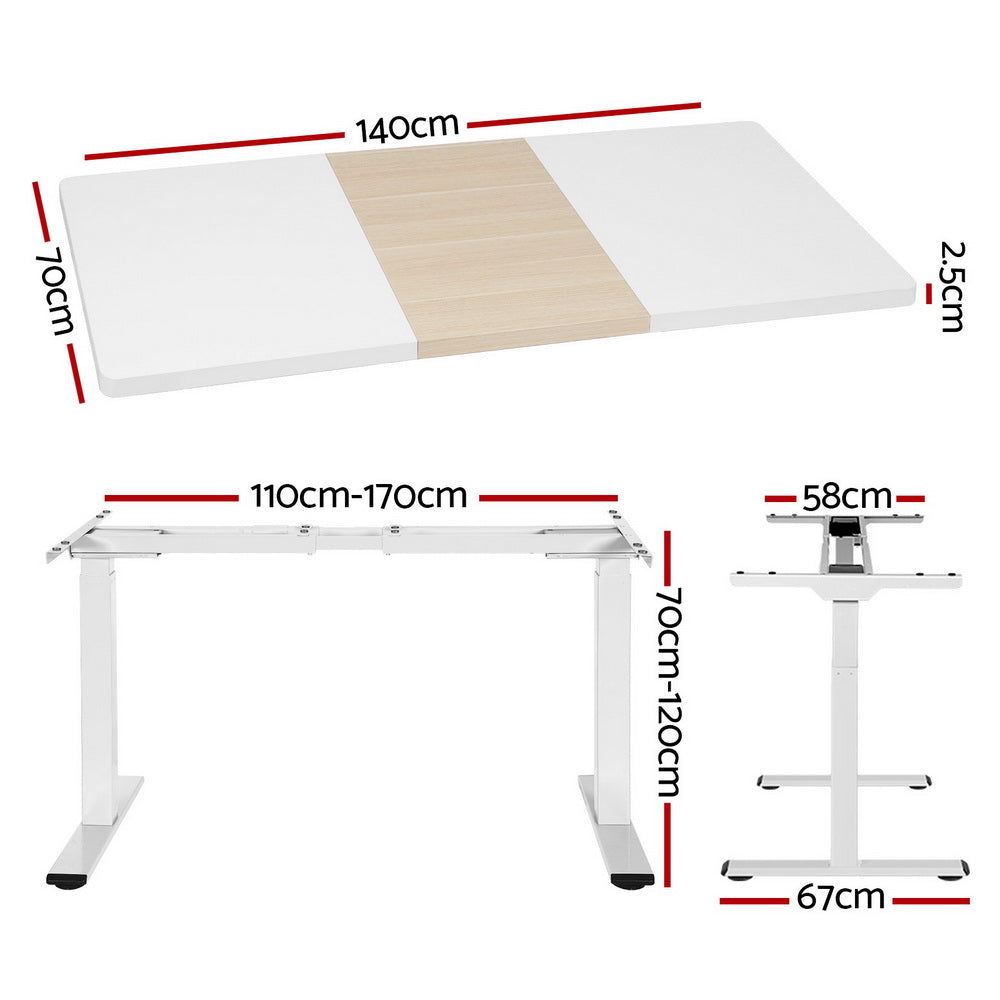 Standing Desk Motorised Dual Motor 140CM