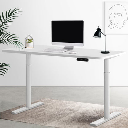 Standing Desk Motorised Electric Dual Motor 120CM White