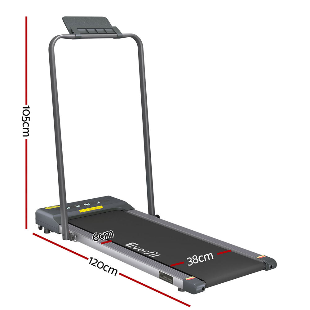 Treadmill Electric Walking Pad Under Desk Home Gym Fitness 380mm Grey